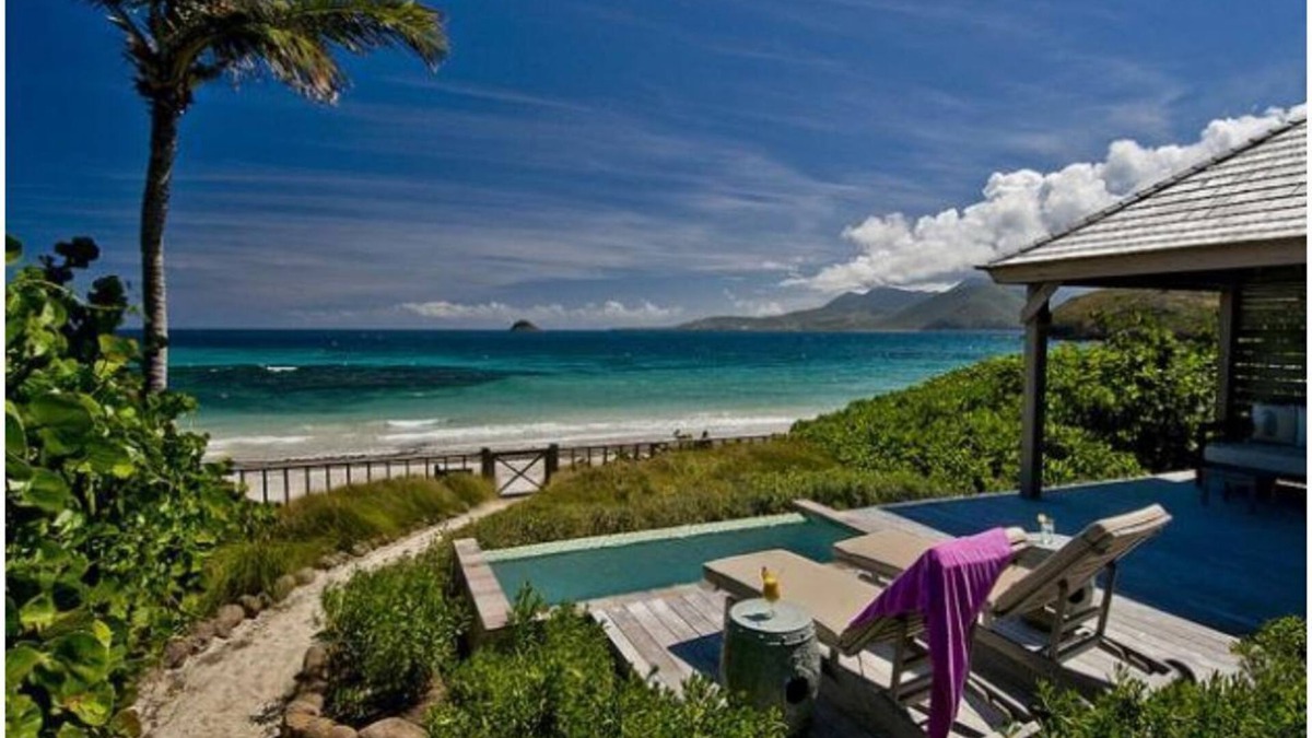 Frigate Bay Cottage | Oceanfront Beach Bungalow ON Beach, PRIVATE with Club Resort Access & Tennis