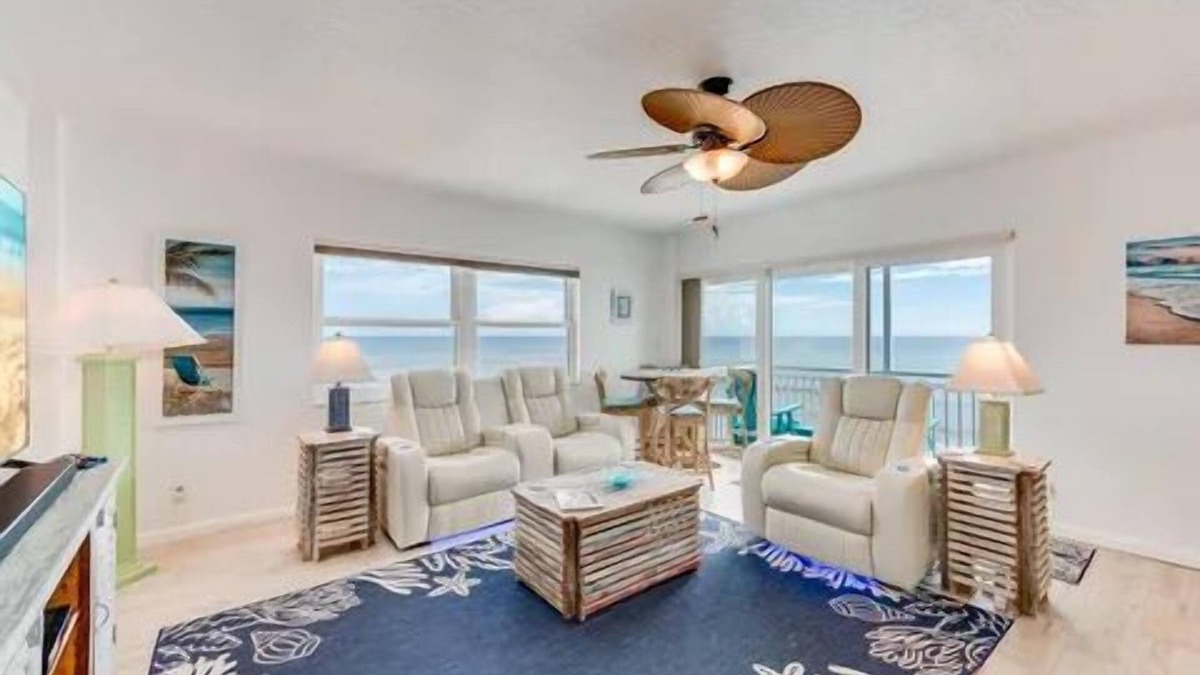 South Patrick Shores Condo | Oceanfront Penthouse Closest to the beach