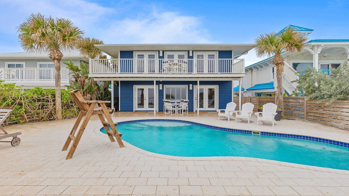 New Smyrna Beach House | 🌊Oceanfront-Pool-Pet Friendly-Blue Yonder Beach House🌊