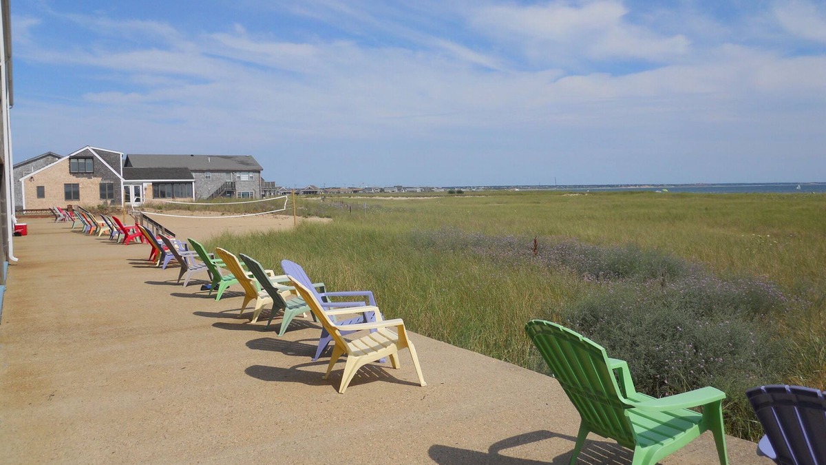 Provincetown Resort | Oceanfront Suite overlooking Cape Cod Bay - step off your patio onto the beach!