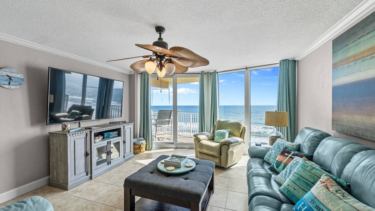 Daytona Beach Shores Condo | Oceanfront Traffic Free Beach - 603 Shores Club