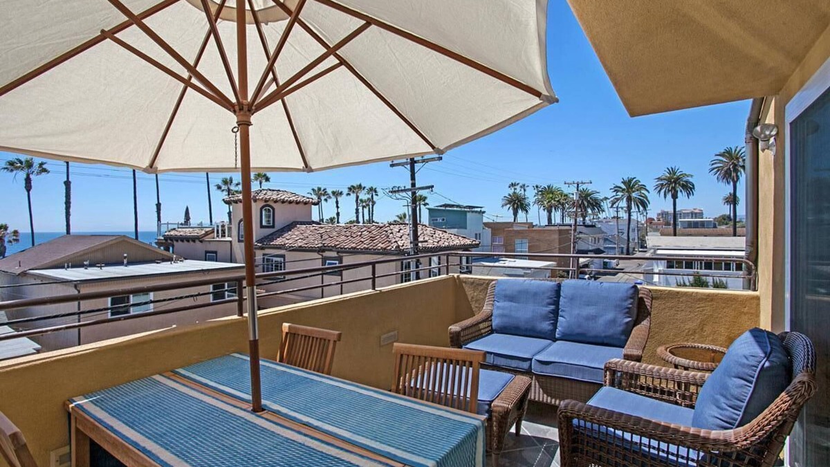 Townsite Condo | OCEANSIDE BEACH located by pier and marina! Ocean Views! Walk to Village!
