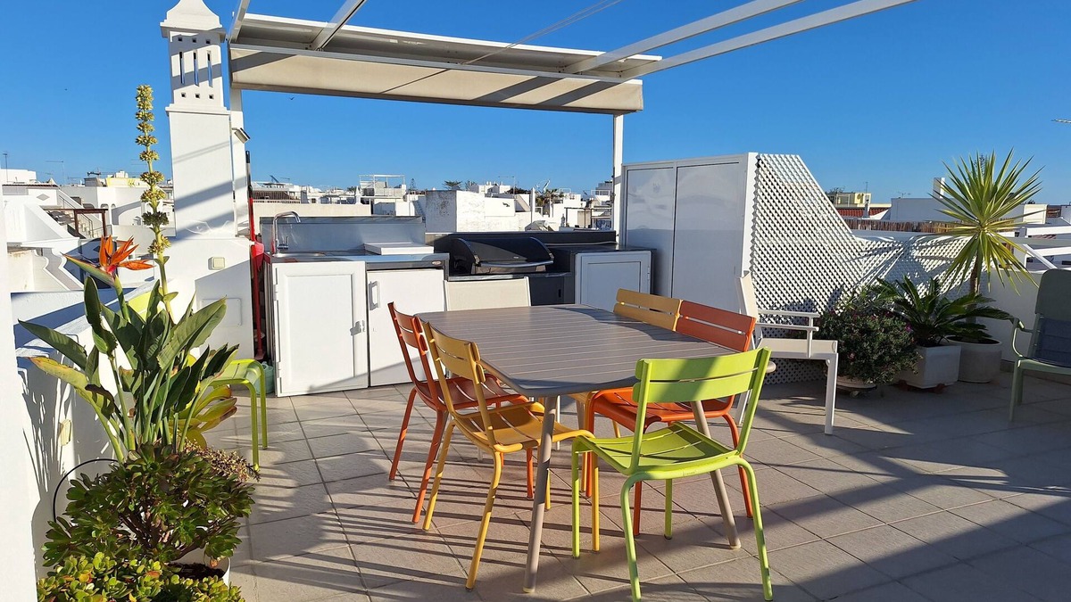 Olhao House | Olhão Roof Top Historic heart, 360° panoramic sea view.