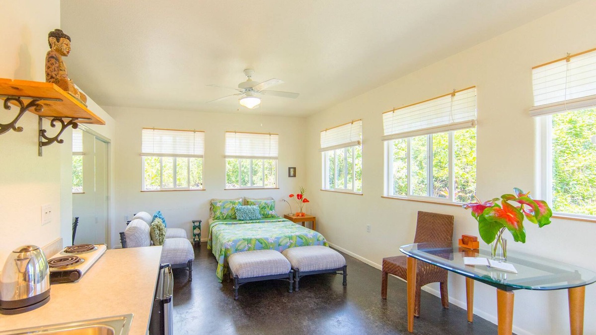 Puna Palisades Cottage | Oliana Cottage - Kehena Beach - Allergy Friendly