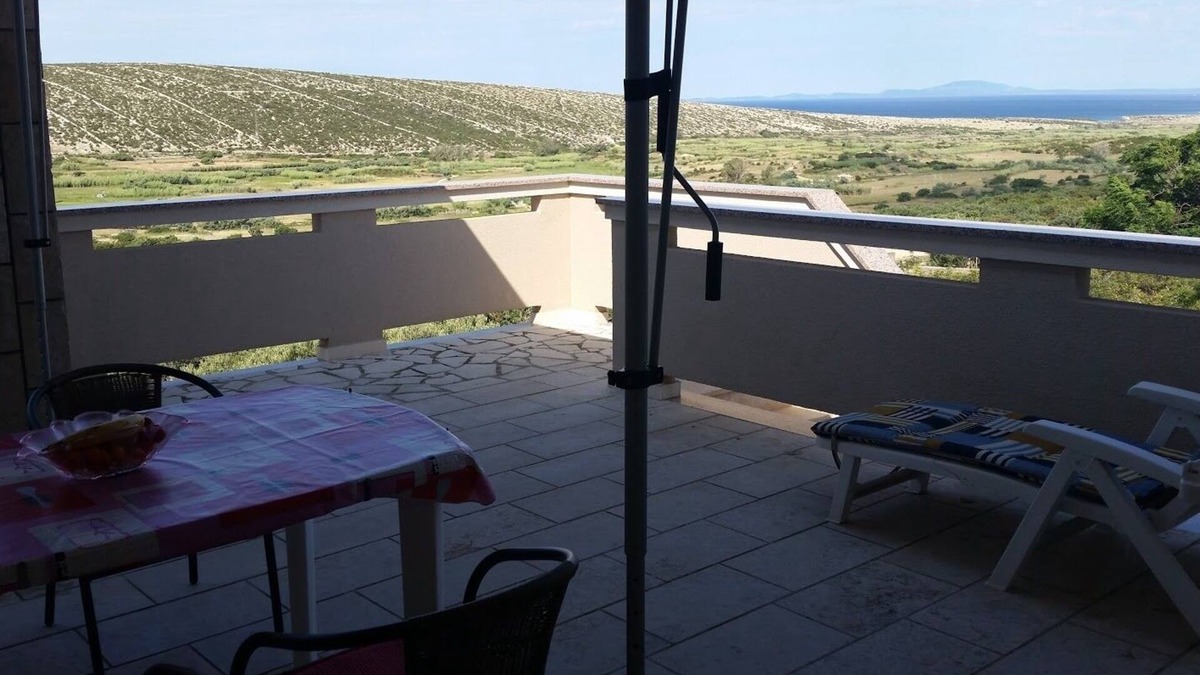 Kolan Apartment | One bedroom apartment with terrace and sea view Kolan, Pag (A-16482-a)