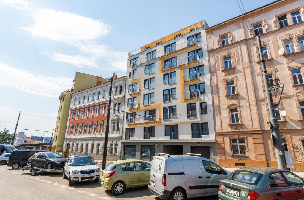 Palmovka Apartment | One bedroom penthouse apartment # 82 in the brand new building close to the city center with free parking