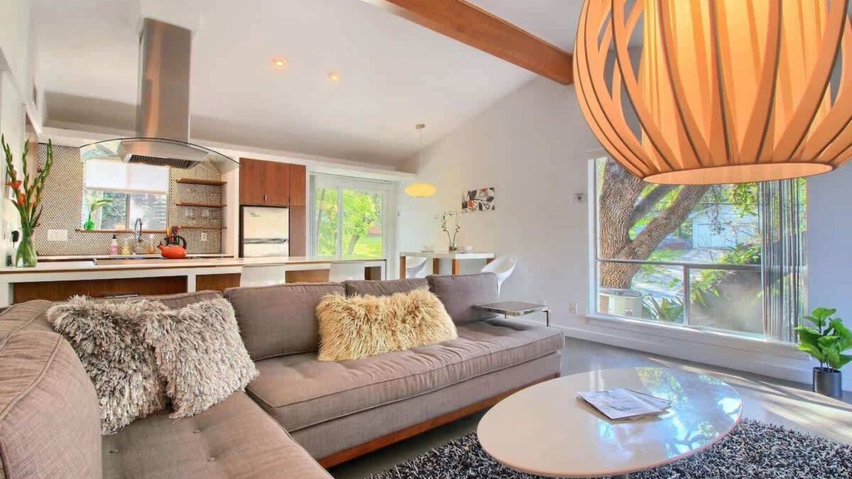 South River City House | Orange Crush | SoCo Mid-Century Pet Retreat