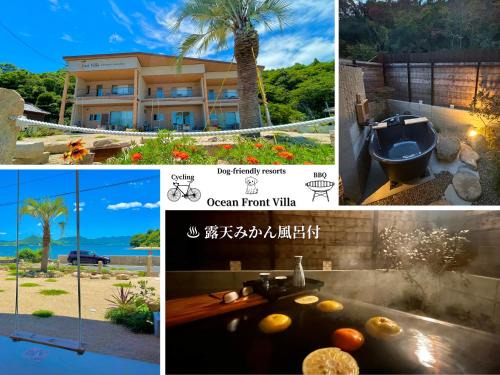 Onomichi Villa | Orange open-air bath of East Villa-winter only-