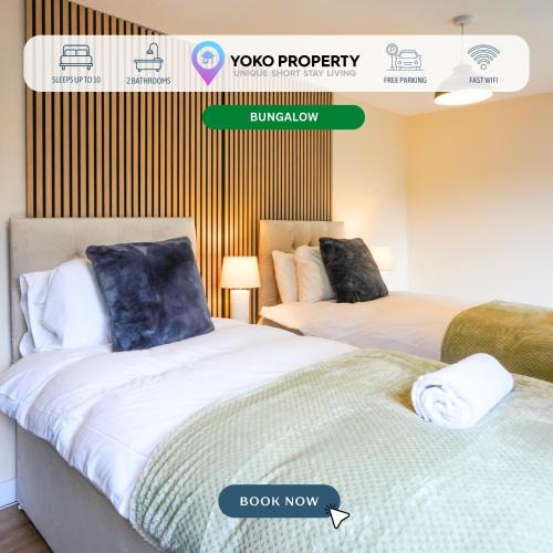 Great Billing House | Orchard Bungalow - Sleeps 10 - Close to Town Centre - Free Parking, Pool Table, Fast Wi-Fi and Smart TV with Netflix by Yoko Property