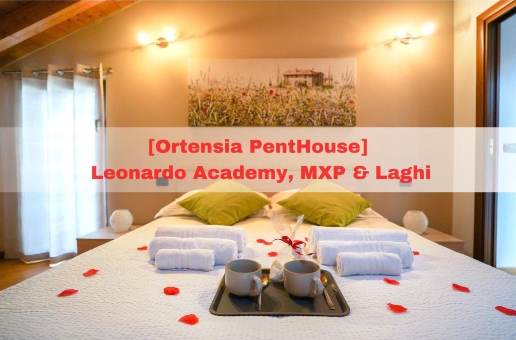 Sesto Calende Apartment | [Ortensia PentHouse] Leonardo Academy, MXP & Laghi