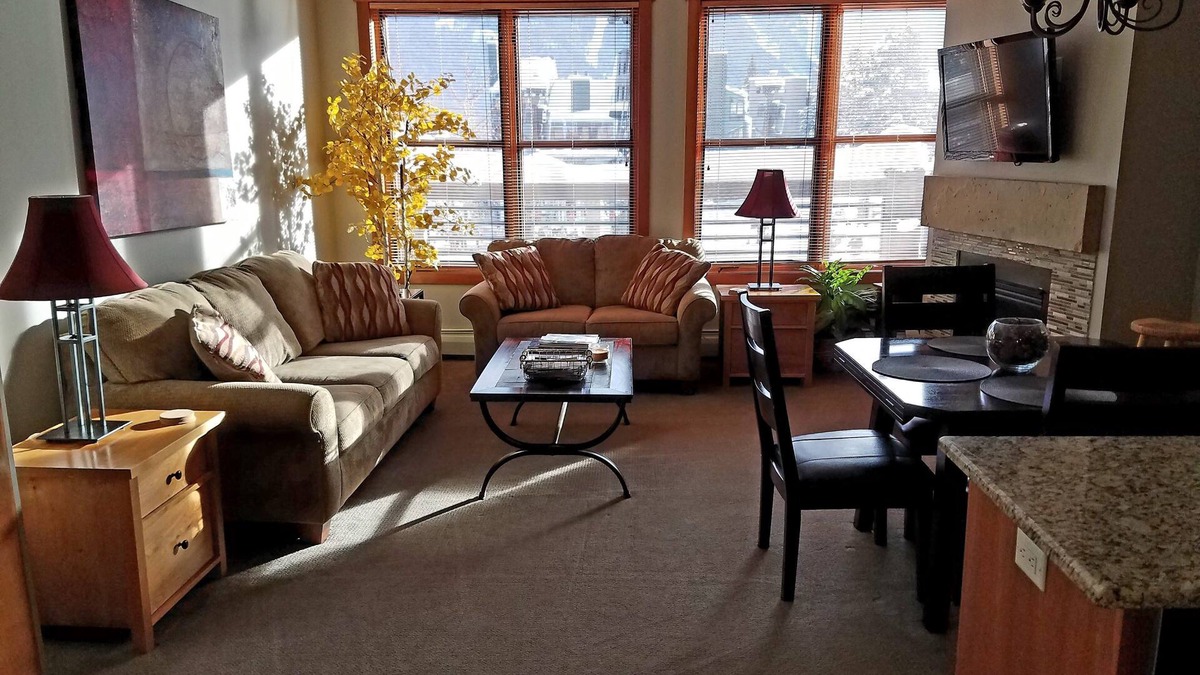 Copper Mountain Village Condo | Our studio condo is the closest condo to the Eagle Lift. Just steps away.