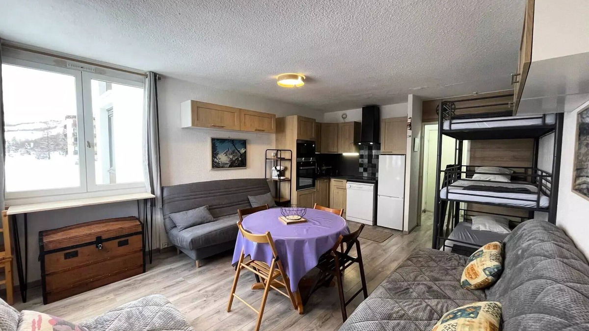 Le Super-Sauze Apartment | Oursons Residence - Studio for 5 People