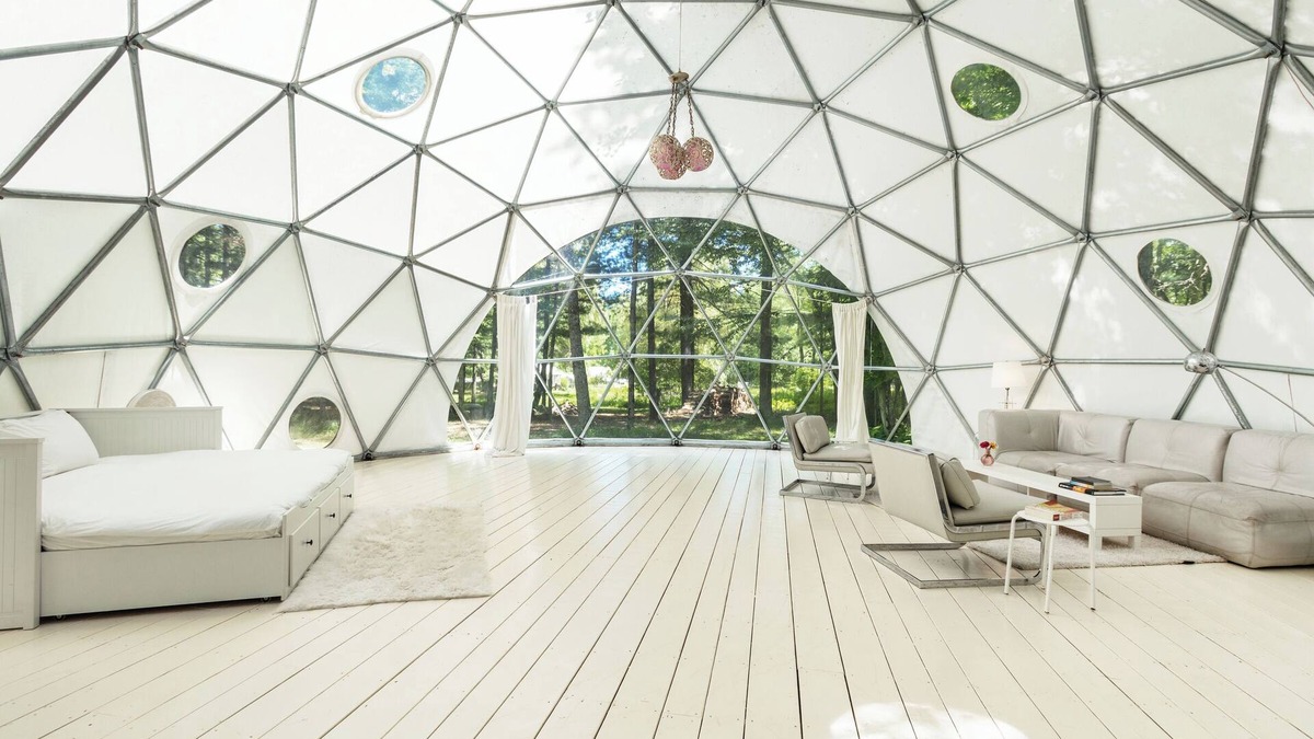Woodridge RV Rental | Outlier Inn Large Dome on Farm Upstate Catskills