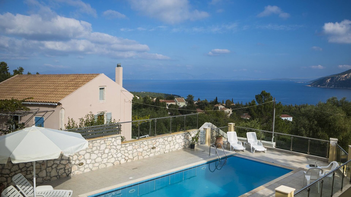 Tselendata Villa | Outstanding view of Ithaca and Lefkada at the ouskirts of Fiskardo