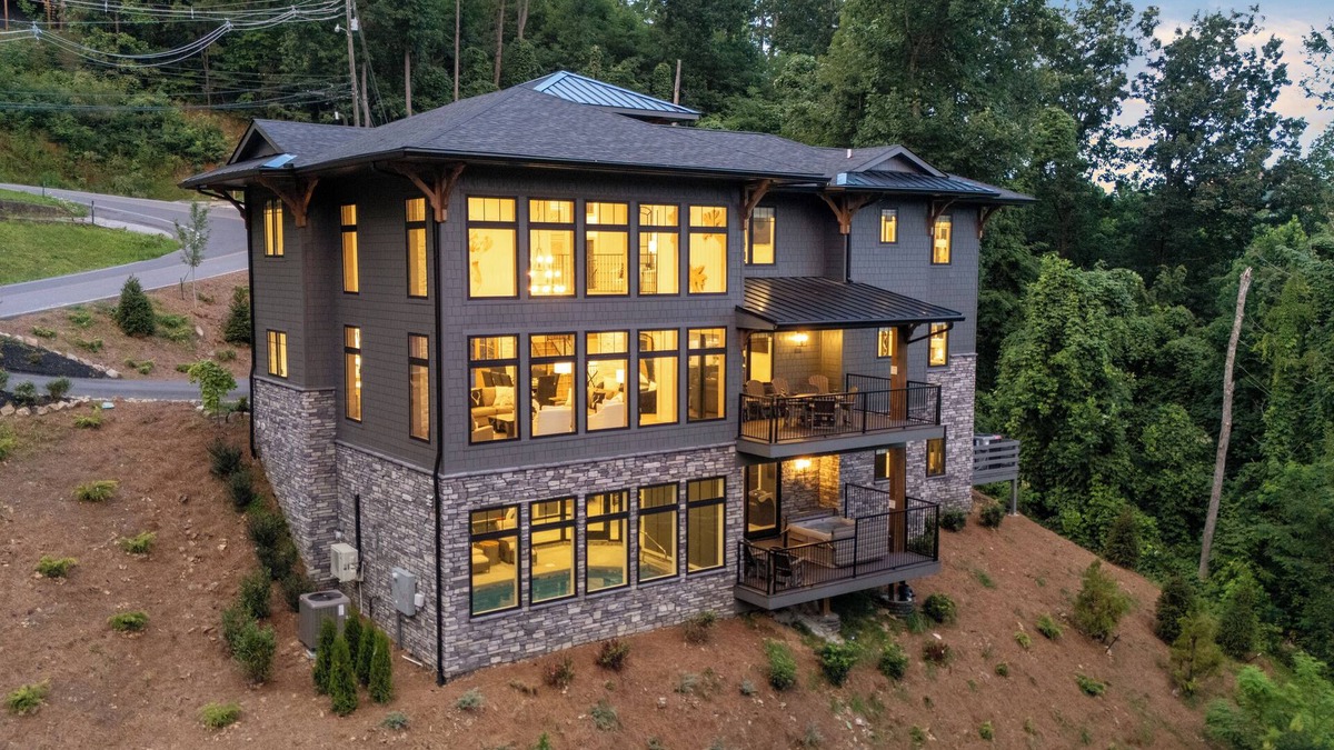 Gatlinburg Cabin | Overlooking Gatlinburg | Luxury 6BR Cabin w/Indoor Pool, Theater