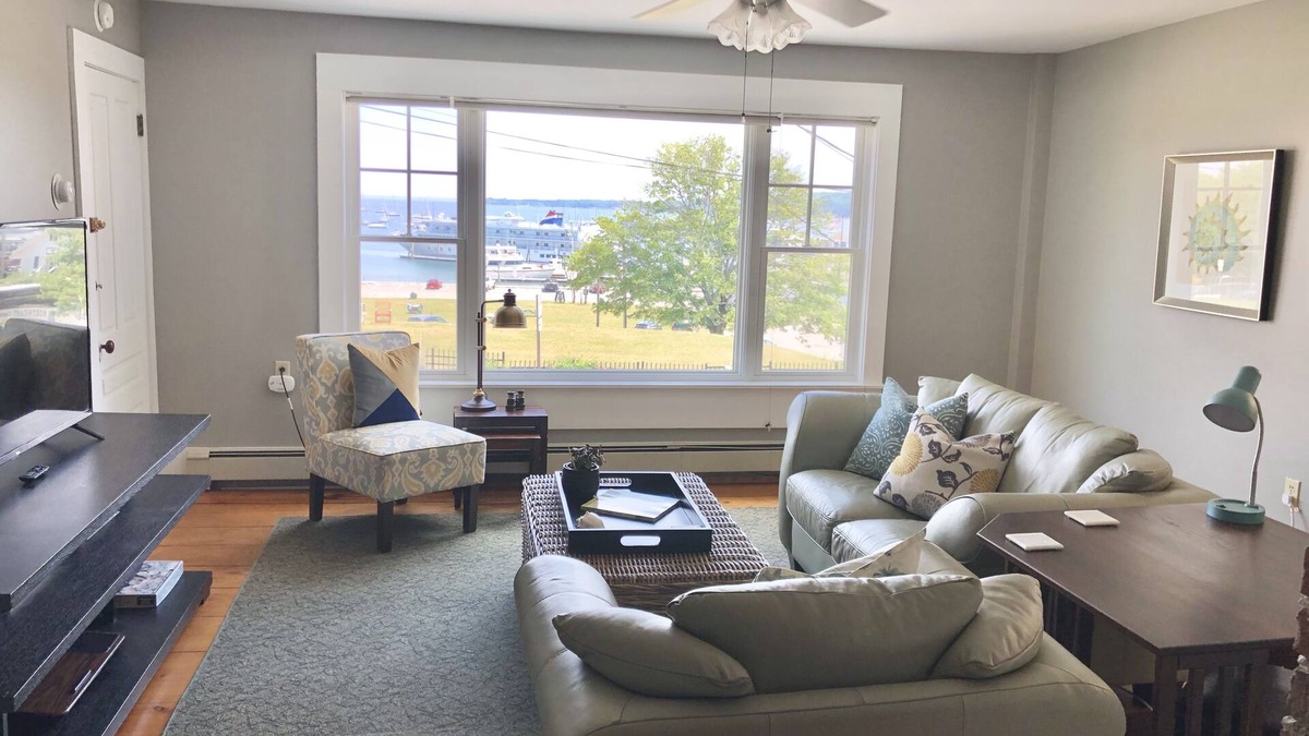 Rockland Apartment | Overlooking Harbor and Penobscot Bay - Downtown
