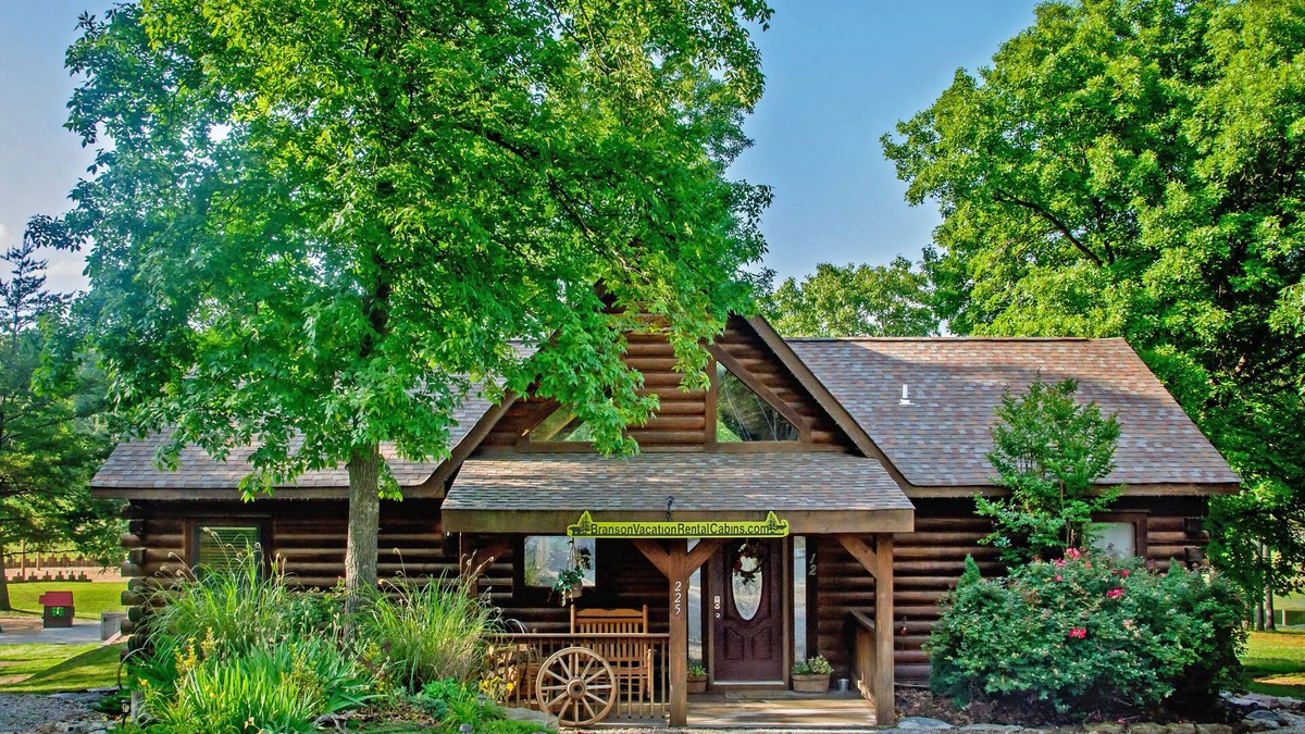 Branson Cedars Cabin | Overlooking pool & playground, walking distance to Thunder Ridge Arena.