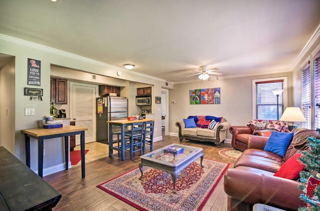 Oxford Apartment | Oxford Condo about 1 Mi to Ole Miss and The Grove!