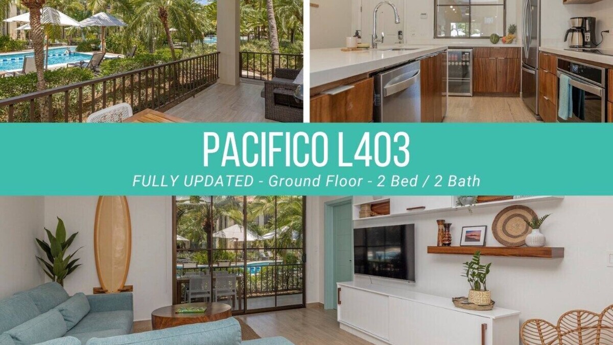 Coco Condo | Pacifico L403 Renovated - Main Floor 2 Bed/2 Bath