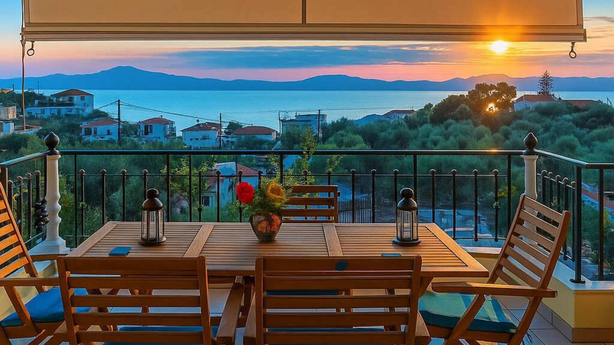 Avia Apartment | Palaiochora Retreat - Sea Sunset Rooftop
