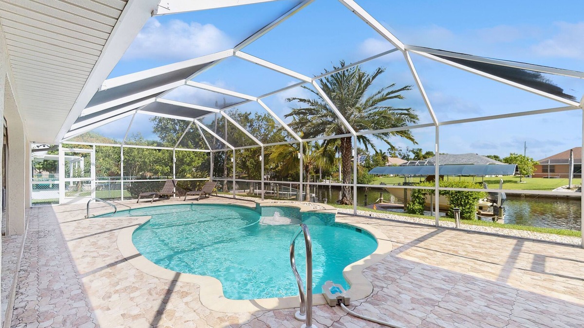 Cape Coral House | Palatial paradise with pool located on waterway, family friendly, close to Gulf