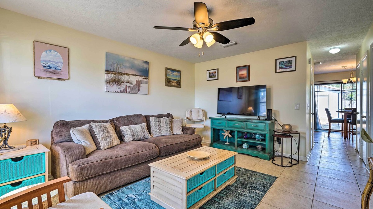 Parker House | Panama City Townhome w/Balcony, Water Views!