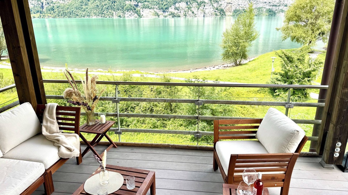Unterterzen Apartment | Panorama Lakefront Penthouse - 3,5 rooms apartment at Walensee and Churfirsten