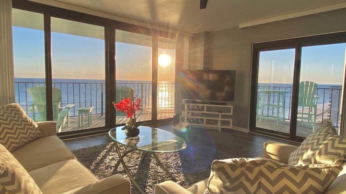 Thomas Drive Condo | Paradise Found! Beachfront, Modern Luxury W/Biggest Balcony on the Beach, Pool