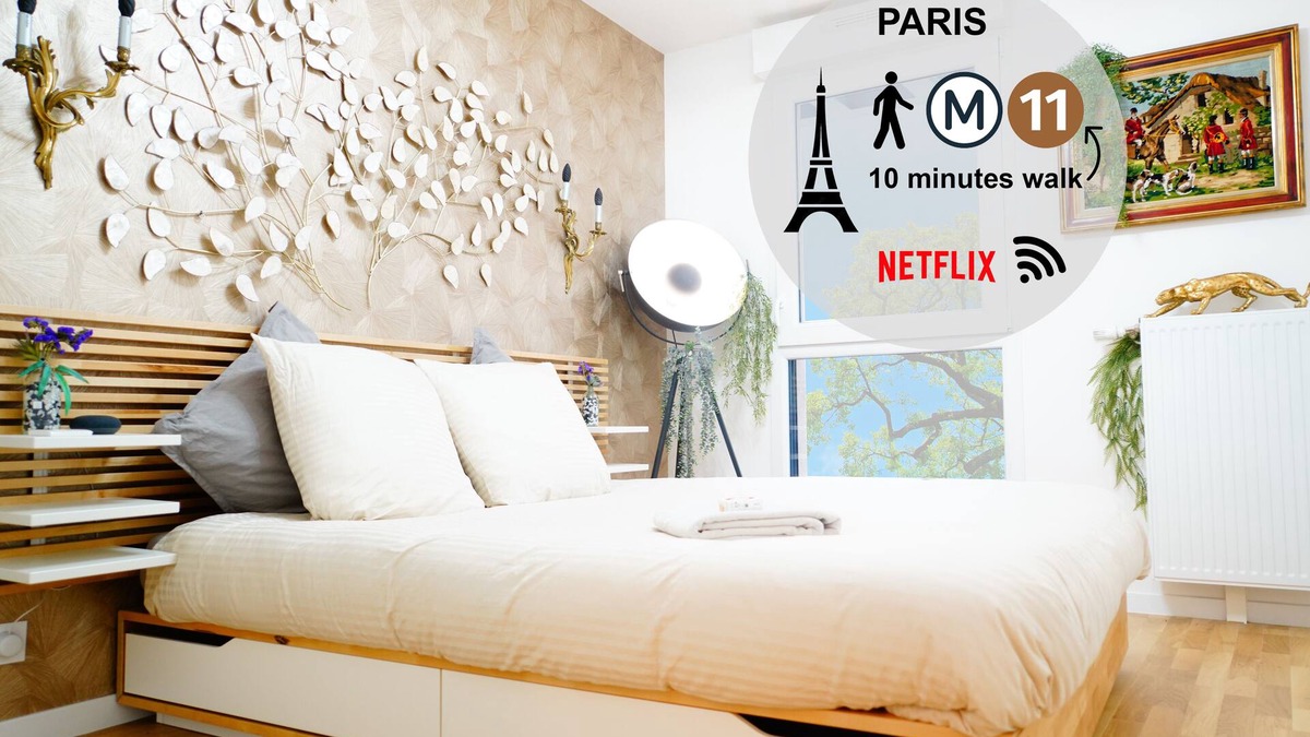 Bagnolet Apartment | Paris I 77m ² Cosy I Proche Métro 11