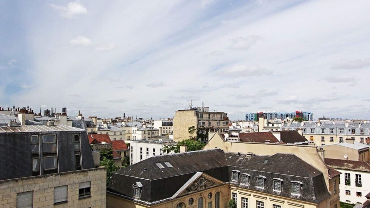 Archives Apartment | Parisian Stylish & Modern - 1BR in Marais, Rooftop Views