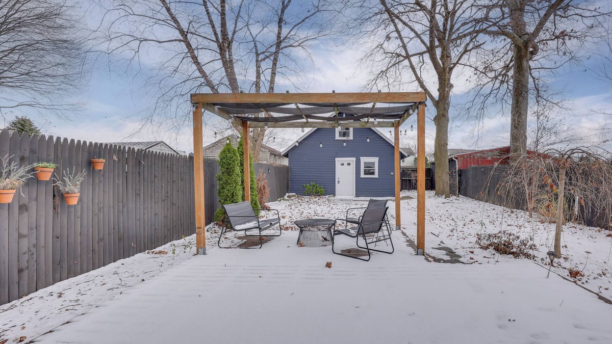Meyers Lake Cottage | Patio & Lake Views: Family-friendly Canton Retreat