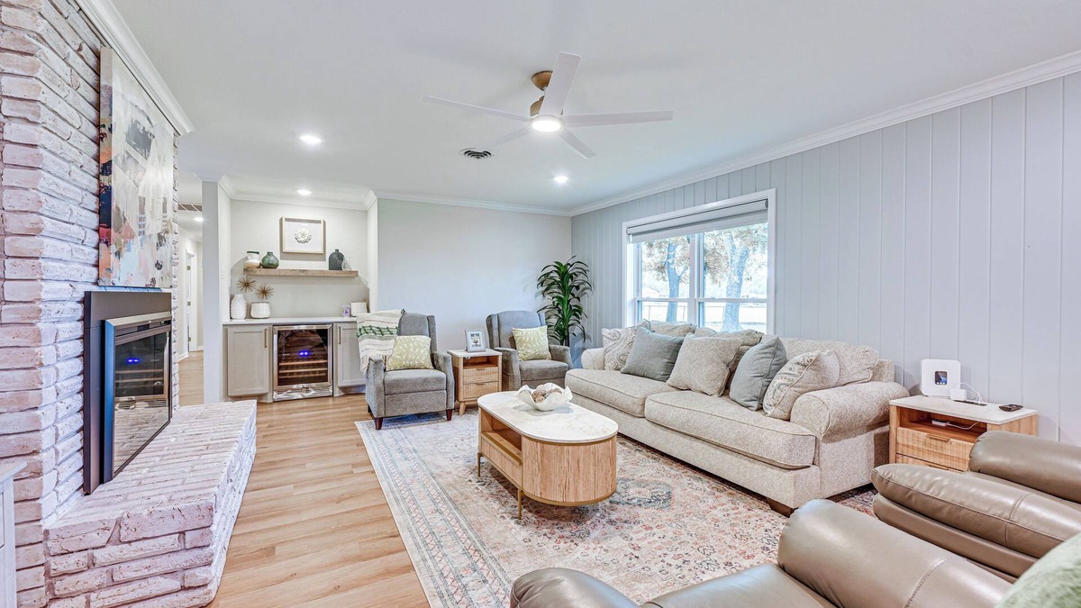 Judson House | Patio, Yard, Views: Modern Home in Longview