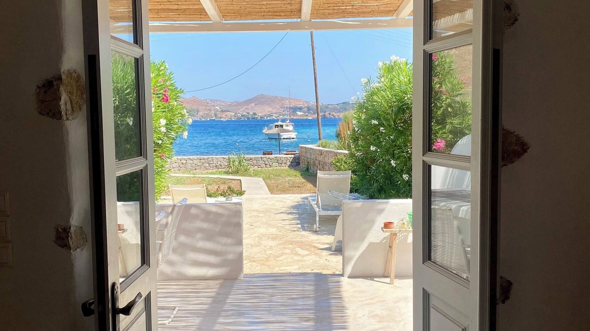 Patmos House | Patmos Beach Stone House, in Sapsila. Slow living on the beach.
