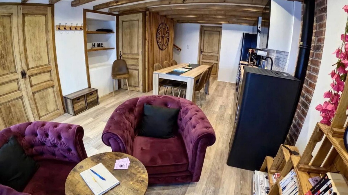 Saint-Nicolas-des-Biefs Cottage | Peaceful mountain getaway with fireplace and pets allowed