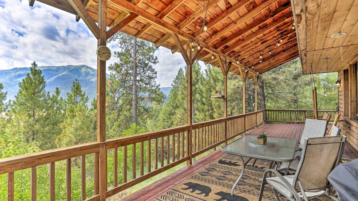 Garden Valley Cabin | Peaceful Cabin w/Mtn + River Views, Fire Pit