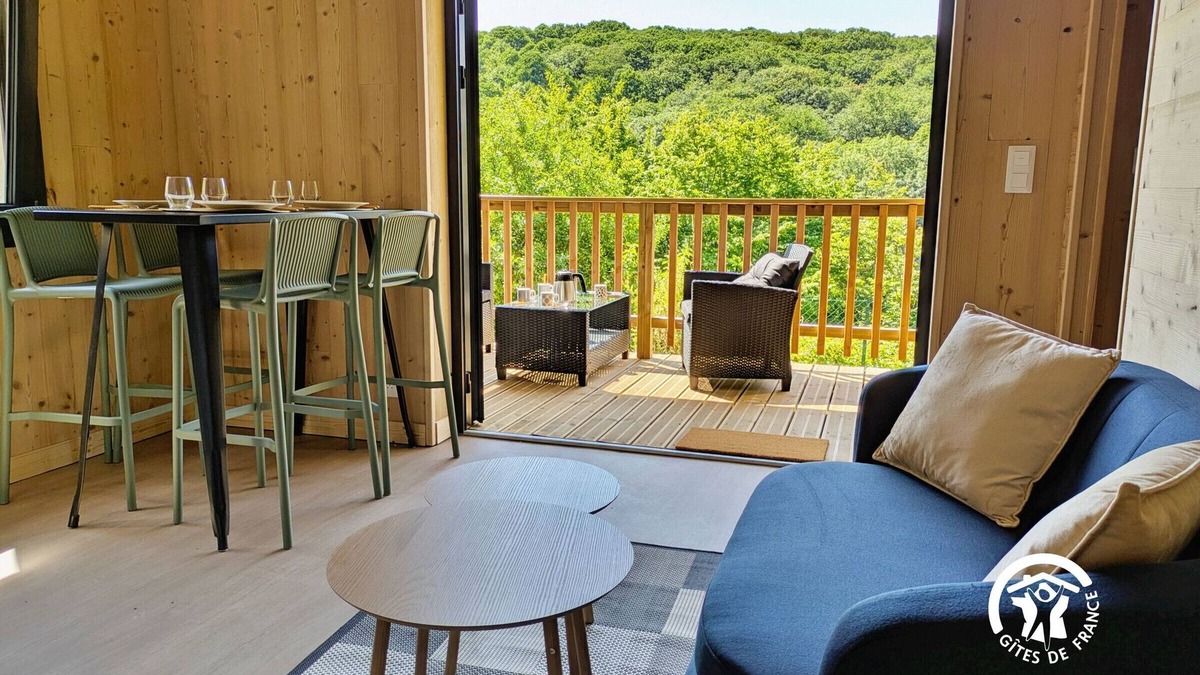 Saint-Berthevin Cottage | Peaceful Chalet at Camping de Coupeau for 4 Guests
