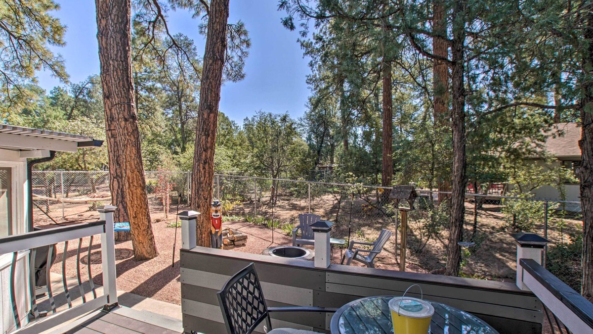 Payson Cottage | Peaceful Deck + Fire Pit: Payson Home!