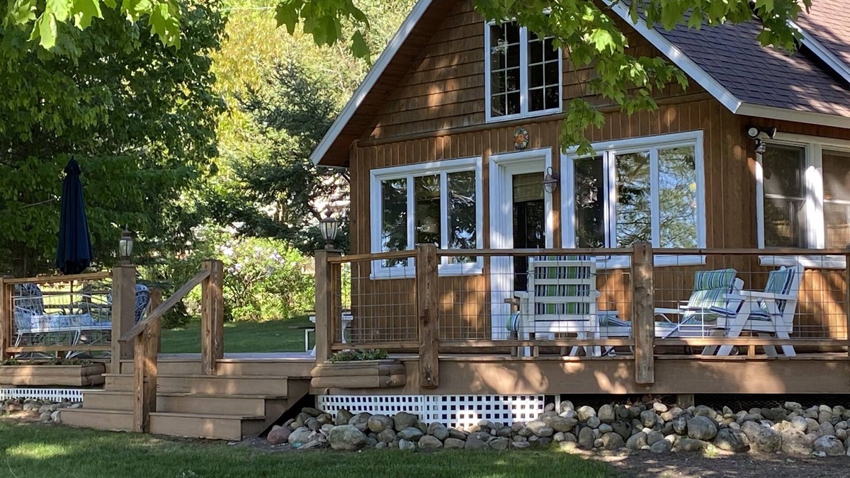 Levering Cabin | Peaceful, lakeside cabin near Mackinac - perfect place to see the Fall Colors