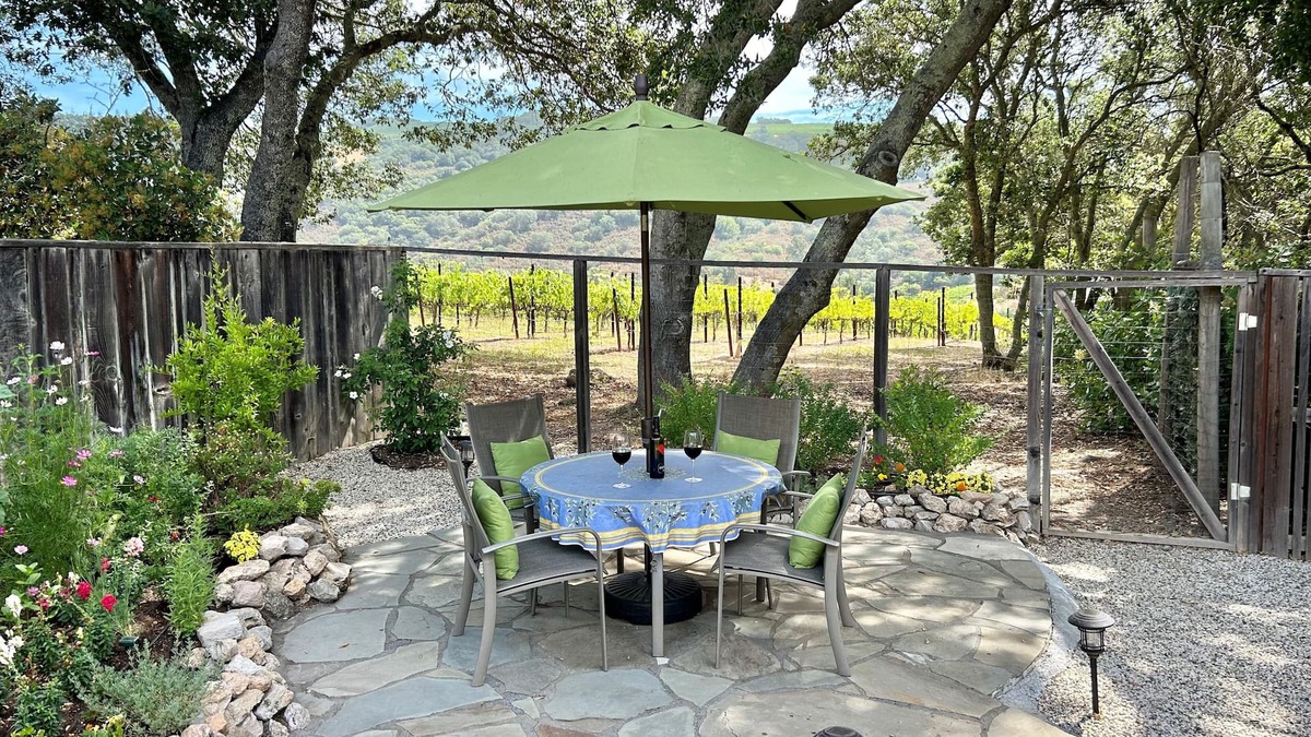 Fetters Hot Springs-Agua Caliente Apartment | Peaceful & Private Vineyard View Studio near Wineries, Restaurants, Hiking