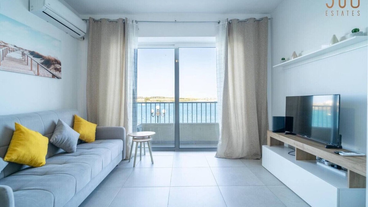 Birzebbuga Apartment | Peaceful Seafront 3BR Apt with Balcony!