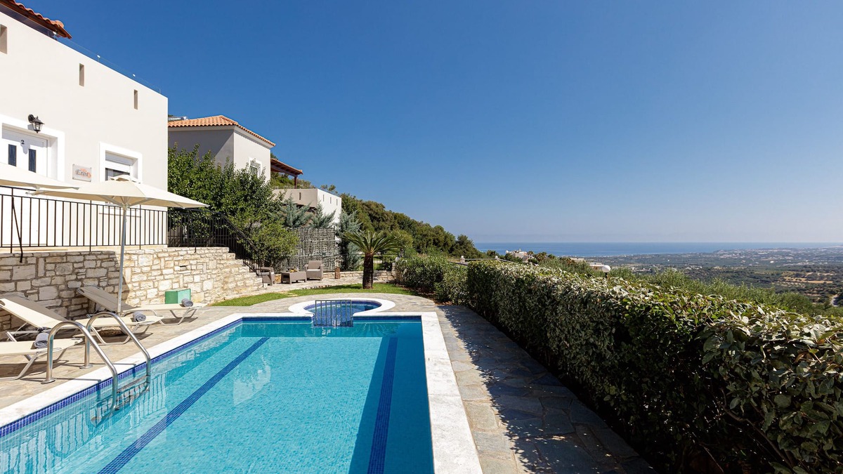 Agia Triada Villa | Peaceful Villa with private adults & kids Pool, Ping Pong & Panoramic Views