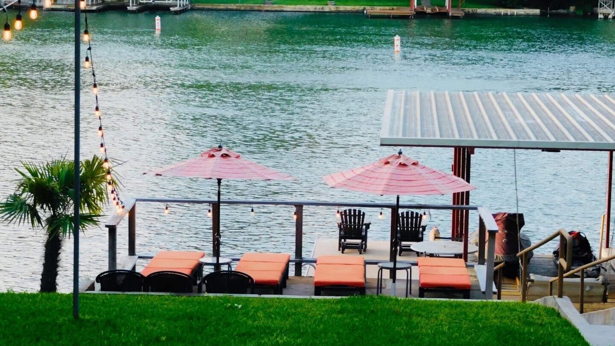 Burnet House | Pecan House located on Lake LBJ. Open water, beautiful yard, shaded pecan trees!