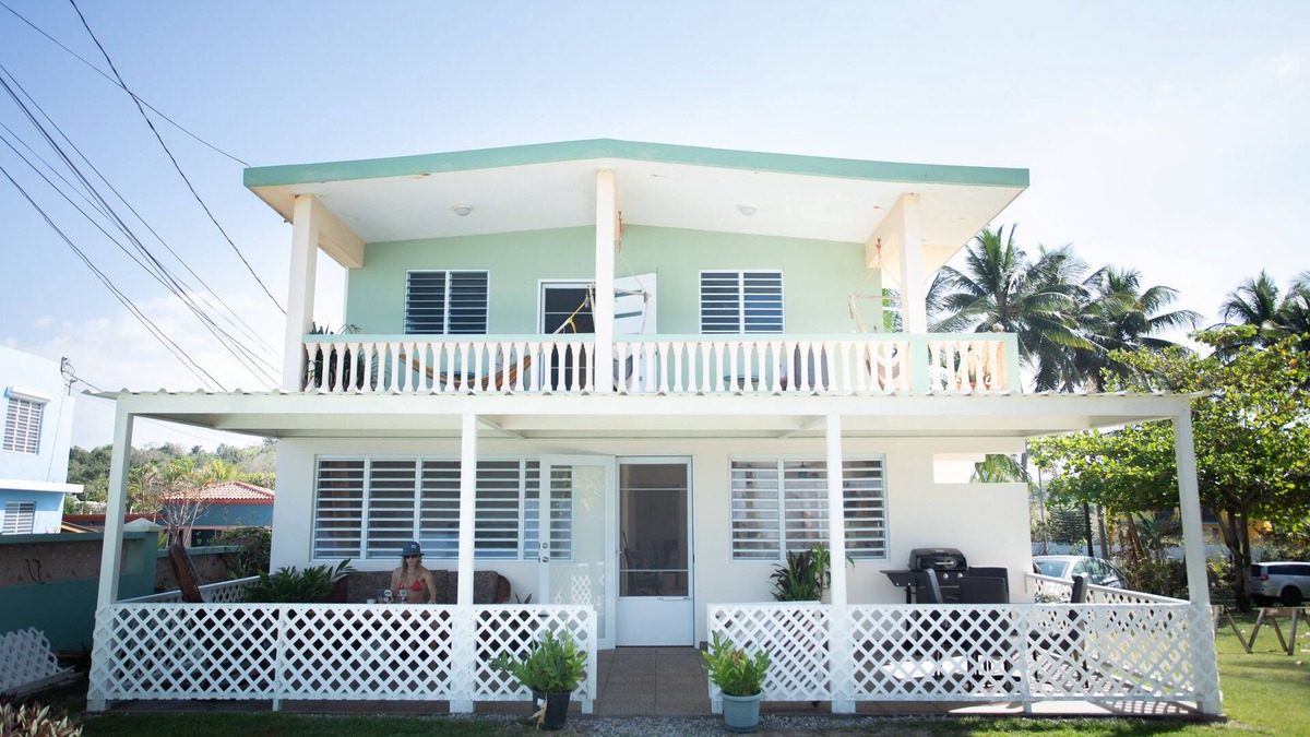 Rio Grande Bed & Breakfast | PELICAN REEF BEACHFRONT 2 BED 1 BATH A/C ON SMALL FARM, SURF RIGHT OUT FRONT