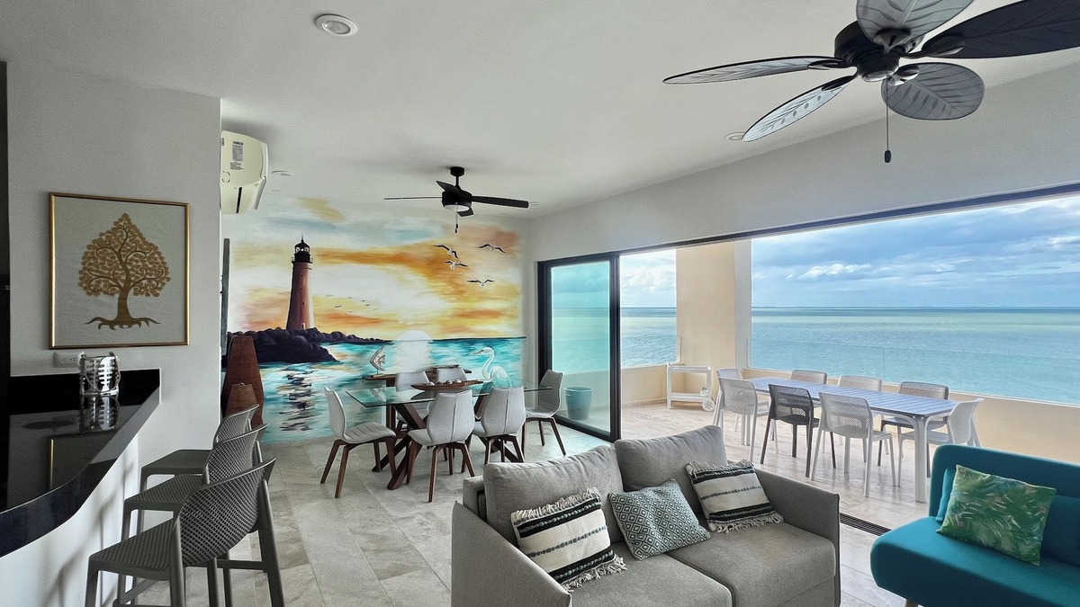 Chicxulub Puerto Condo | Penthouse de lujo en la playa