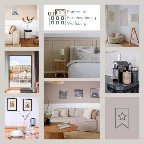 Ehmen Apartment | Penthouse-Ferienwohnung Wolfsburg mit Dachterrasse WLAN Smart-TV überdachter Parkplatz Wallbox