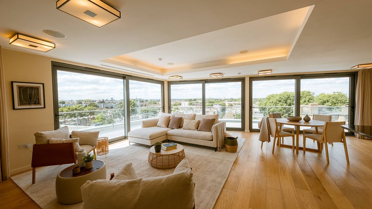 Hoxton West Apartment | Penthouse. Roof Terrace. Shoreditch. AC