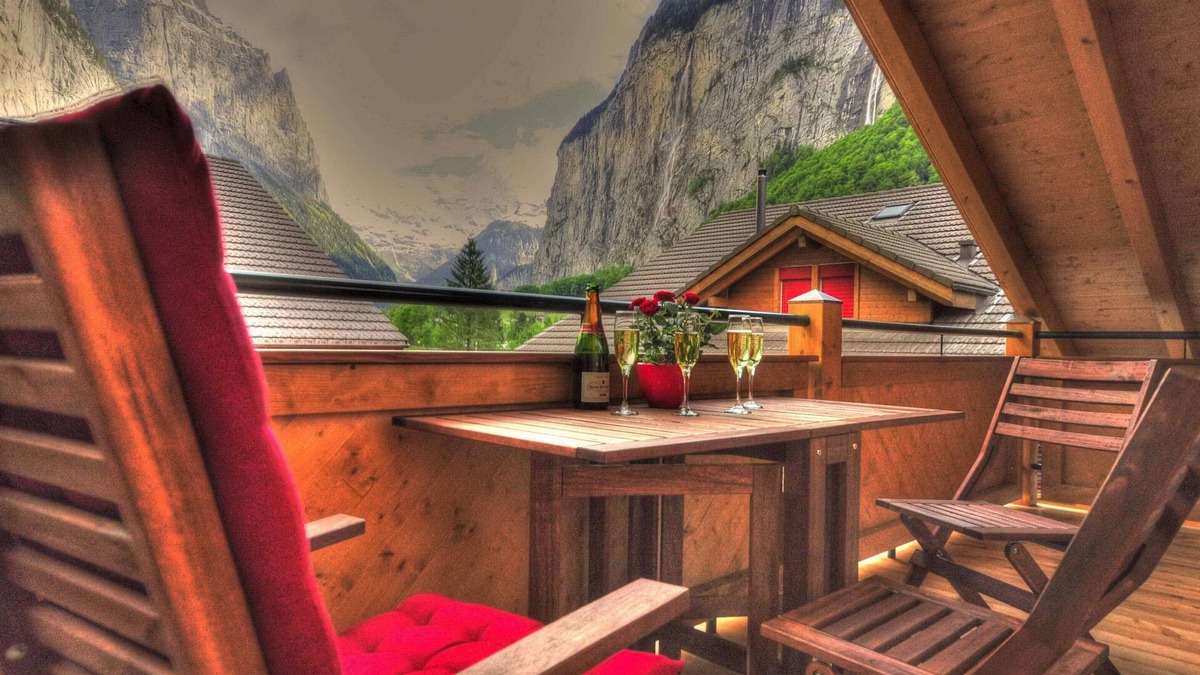 Lauterbrunnen Apartment | Penthouse with spectacular views. Sleeps 8.