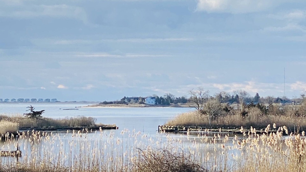 East Moriches Condo | Perfect Water Views from your Oversized Deck!