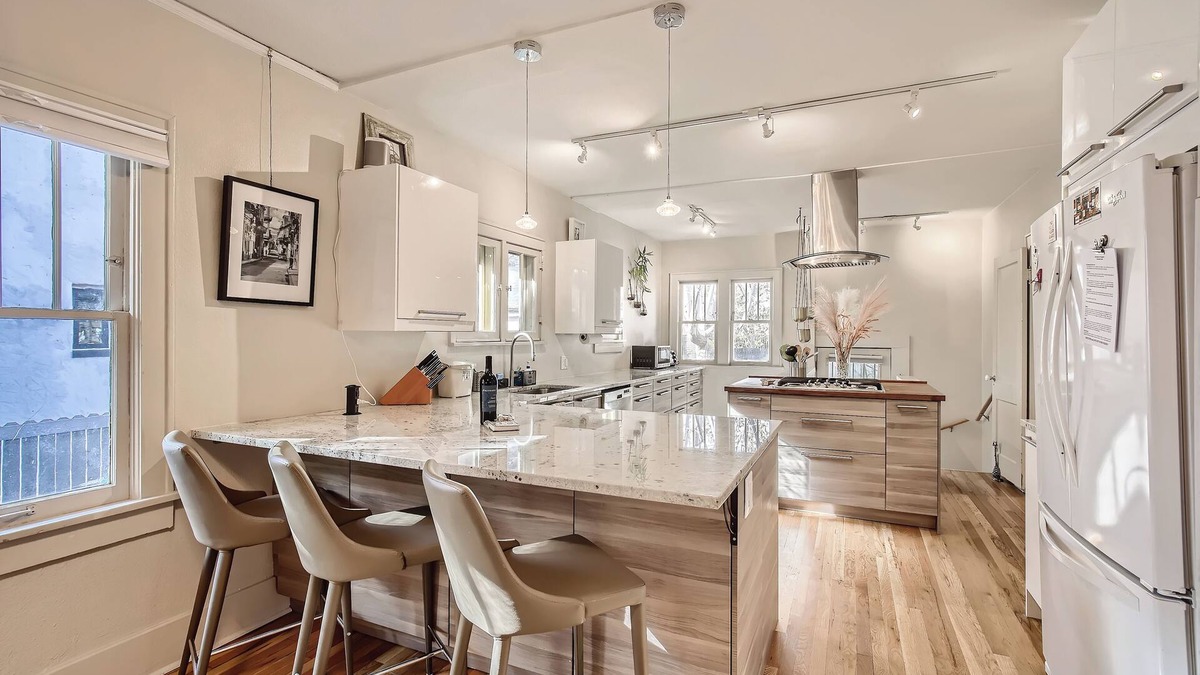 Congress Park House | Perfectly Walkable Congress Park Home w/Office and Fenced-in Shaded Back Yard