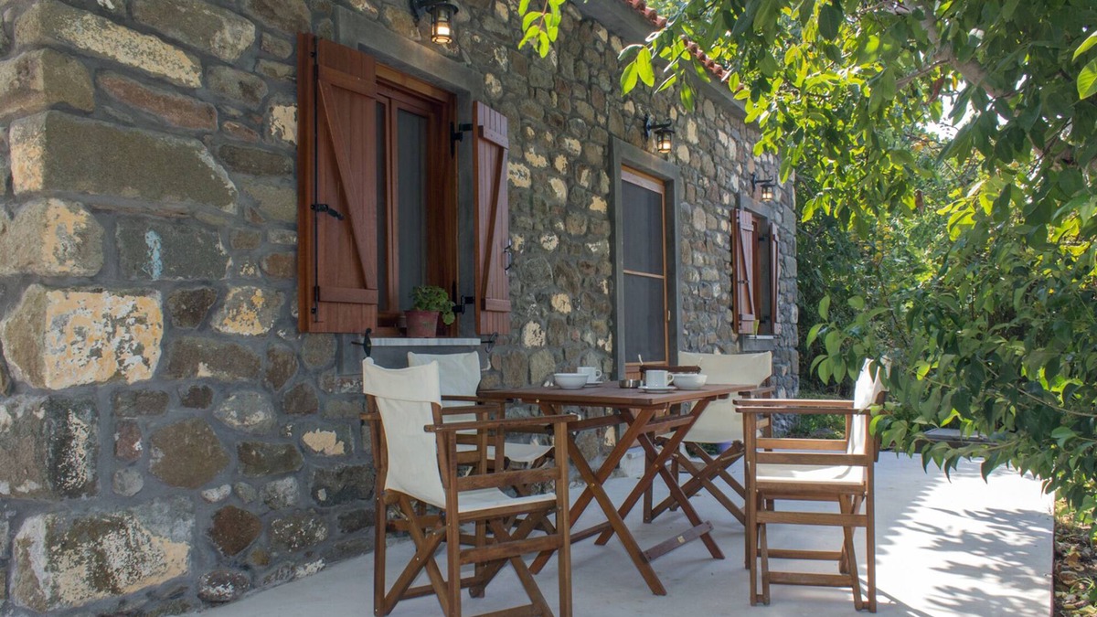 Eresos-Antissa House | 'Perivoli' Stone House